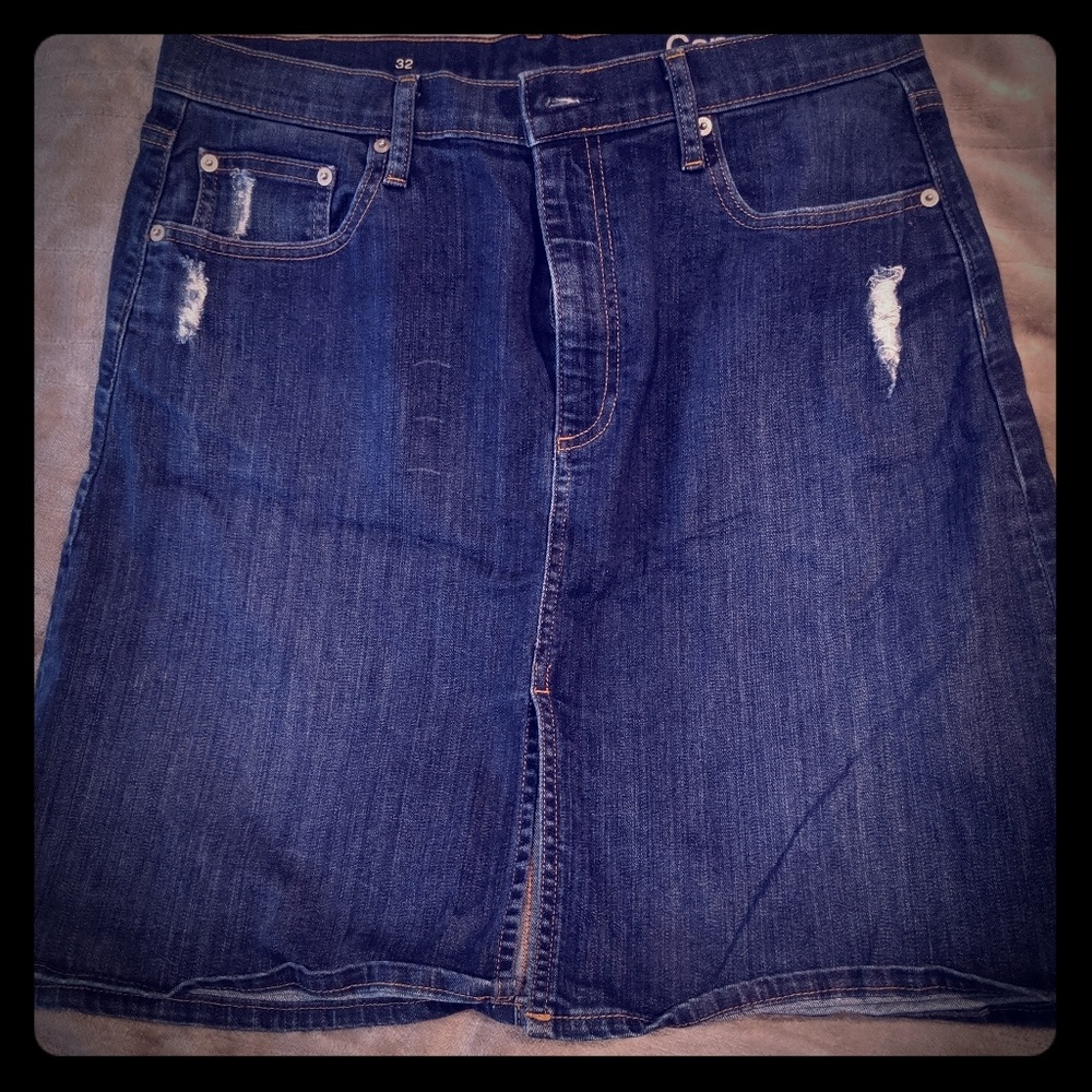 Gap Jean skirt.